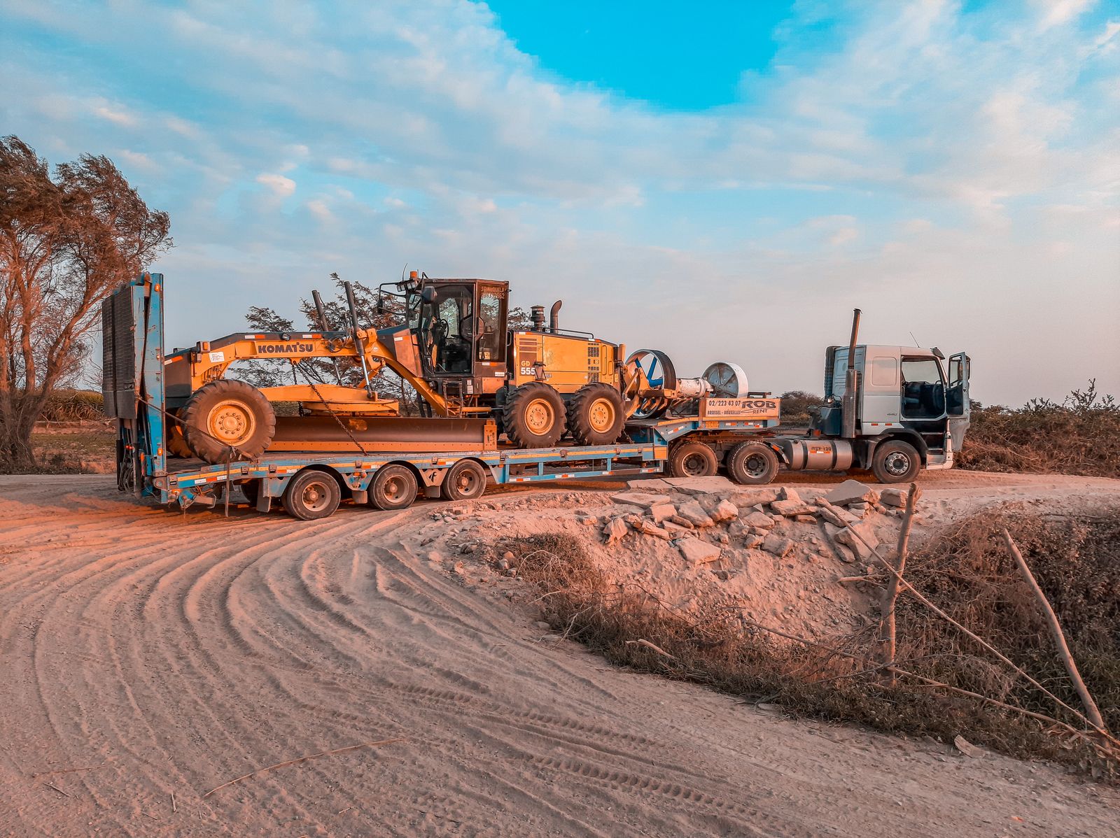 Riverina Towing heavy truck on a rural road